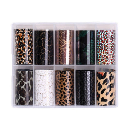 Aaponminimarket Nail Sticker Snake Paper Starry Sky
