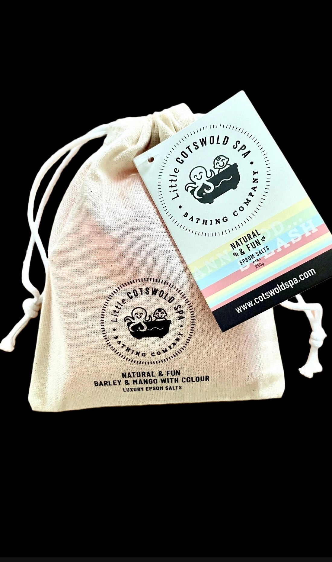 Aaponminimarket Natural & Fun Epsom Salts Cotton Pouch (Red Bath)