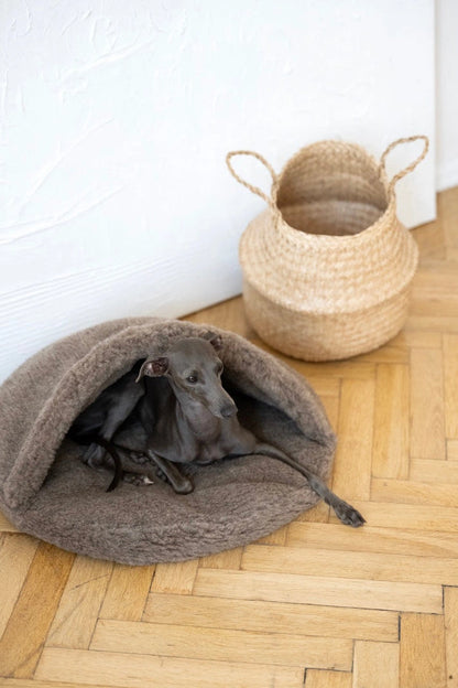 Aaponminimarket Natural Wool Pet Cave - Beige