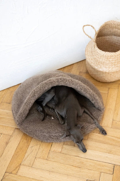 Aaponminimarket Natural Wool Pet Cave - Beige