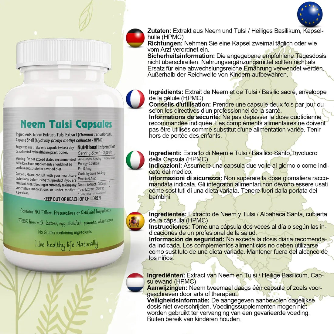 Aaponminimarket Neem Tulsi Capsule