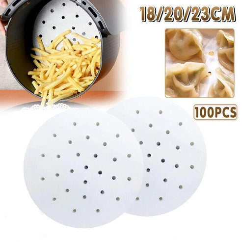 Aaponminimarket Non-Stick Air Fryer Parchment Liners - 18CM