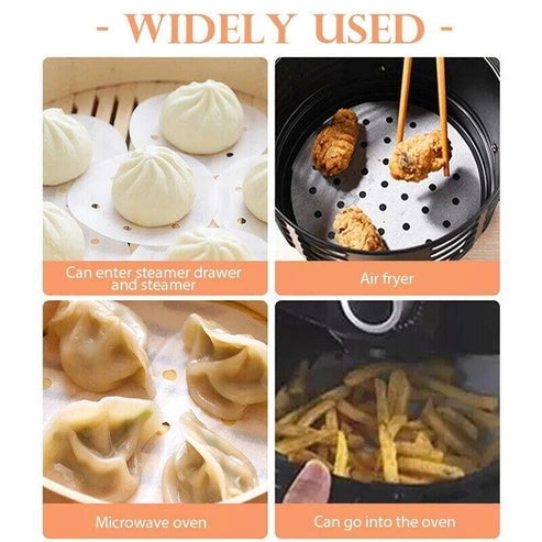 Aaponminimarket Non-Stick Air Fryer Parchment Liners - 18CM