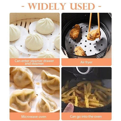 Aaponminimarket Non-Stick Air Fryer Parchment Liners - 18CM