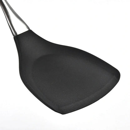 Aaponminimarket Non-Stick Silicone Spatula with Stainless Steel Handle