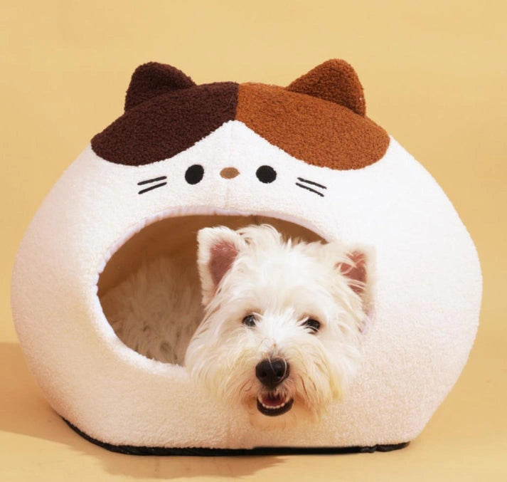 Aaponminimarket One Bite Ivory Pet Bed