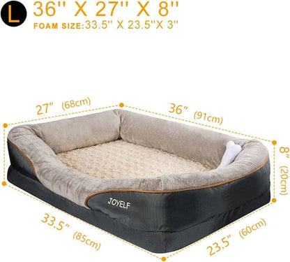 Aaponminimarket Orthopedic Memory Foam Dog Bed