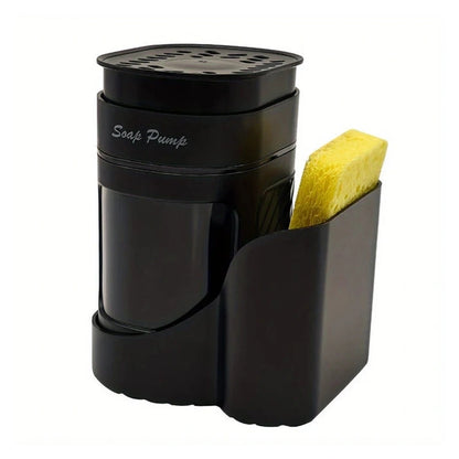 Aaponminimarket Oval Soap Dispenser with Sponge Holder