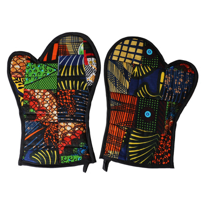Aaponminimarket Oven Mitts Kitenge Patch