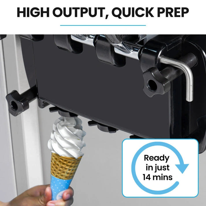 Aaponminimarket POLYCOOL Benchtop Soft Serve Ice Cream Machine