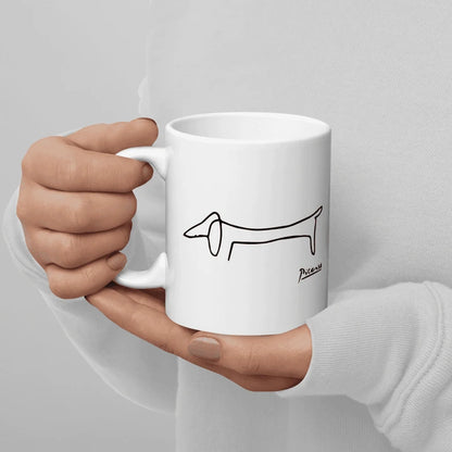 Aaponminimarket Pablo Picasso Dachshund Dog (Lump) Artwork Mug