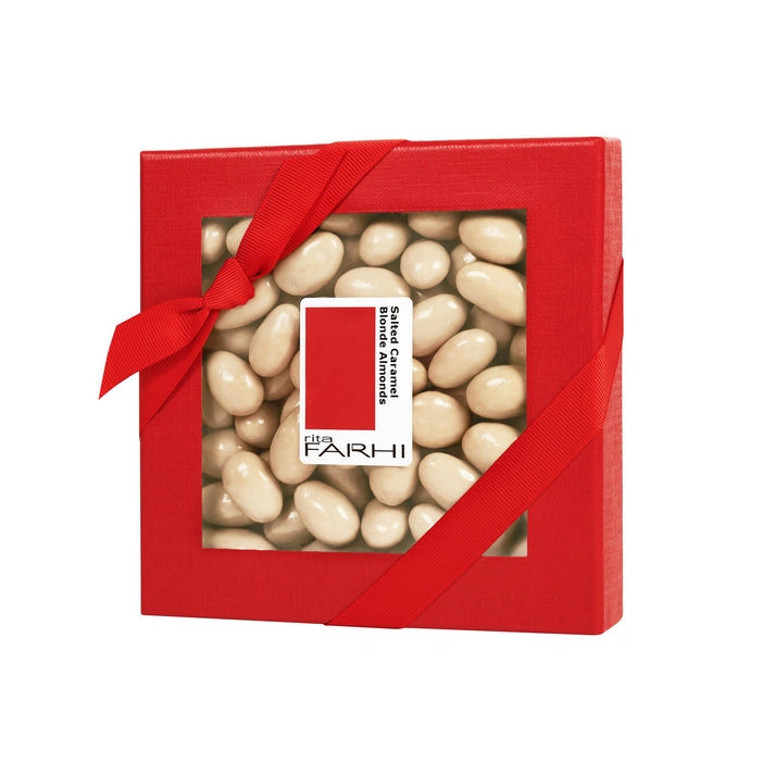 Aaponminimarket Palm Oil Free Salted Caramel Blonde Chocolate Almonds 210g