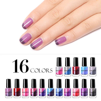 Aaponminimarket Peelable Glitter Nail Polish – Color-Changing