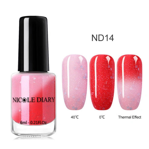 Aaponminimarket Peelable Glitter Nail Polish – Color-Changing
