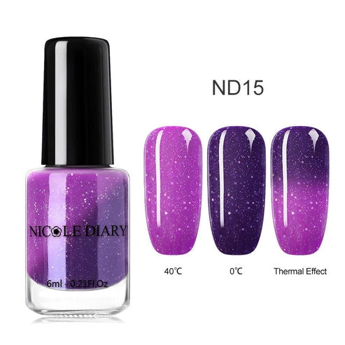 Aaponminimarket Peelable Glitter Nail Polish – Color-Changing