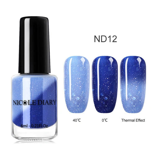 Aaponminimarket Peelable Glitter Nail Polish – Color-Changing