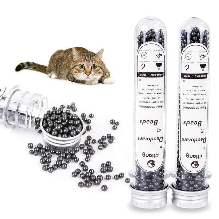 Aaponminimarket Pet Cat Litter Deodorizing Powder Remove Bamboo Charcoal Activated Carbon Box Pet Odor Neutralizer Cat