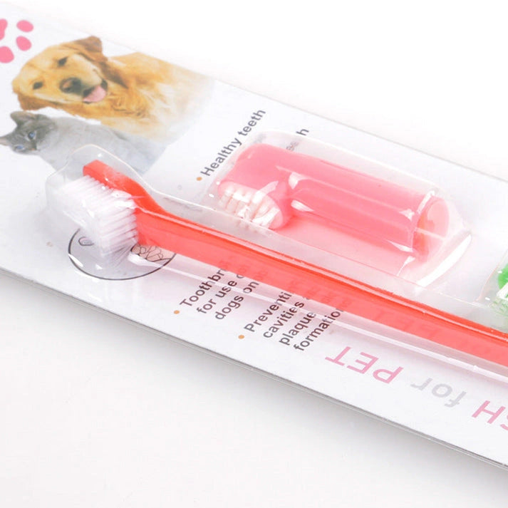 Aaponminimarket Pet Dental Care Brush SetPet Dental Care Brush Set 