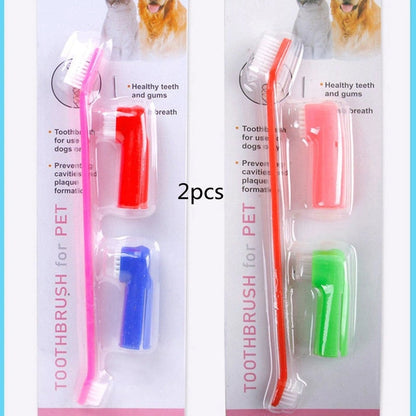 Aaponminimarket Pet Dental Care Brush SetPet Dental Care Brush Set 