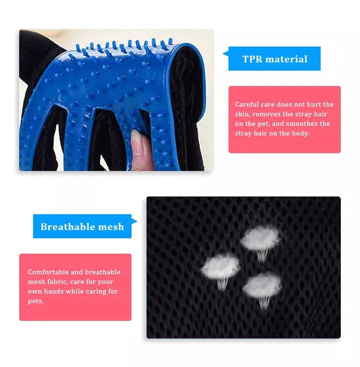Aaponminimarket Pet Grooming Gloves