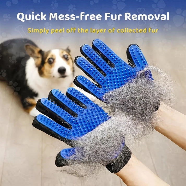 Aaponminimarket Pet Grooming Gloves