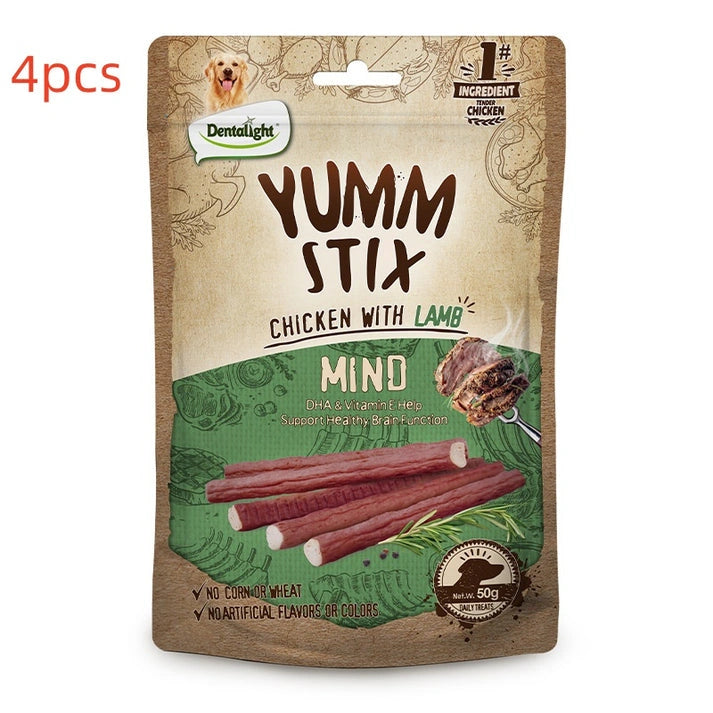 Aaponminimarket Pet Puppy Vitamin Satisfy The Appetite Pure Chicken Emulsion Strip