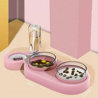 Aaponminimarket Pets Rice Bowls Automatic Water Bowl