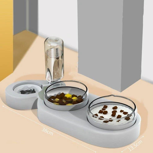 Aaponminimarket Pets Rice Bowls Automatic Water Bowl
