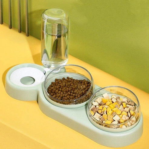 Aaponminimarket Pets Rice Bowls Automatic Water Bowl