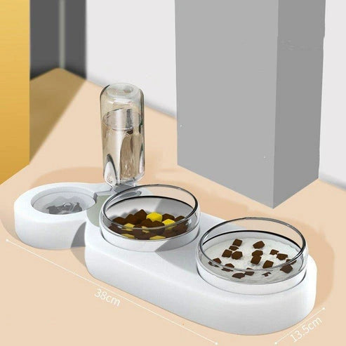 Aaponminimarket Pets Rice Bowls Automatic Water Bowl