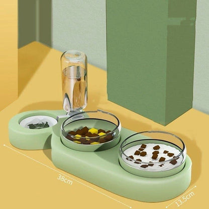 Aaponminimarket Pets Rice Bowls Automatic Water Bowl