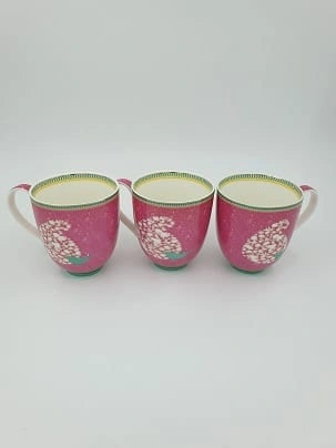 Aaponminimarket Pink Handmade Mug Set (6pcs)