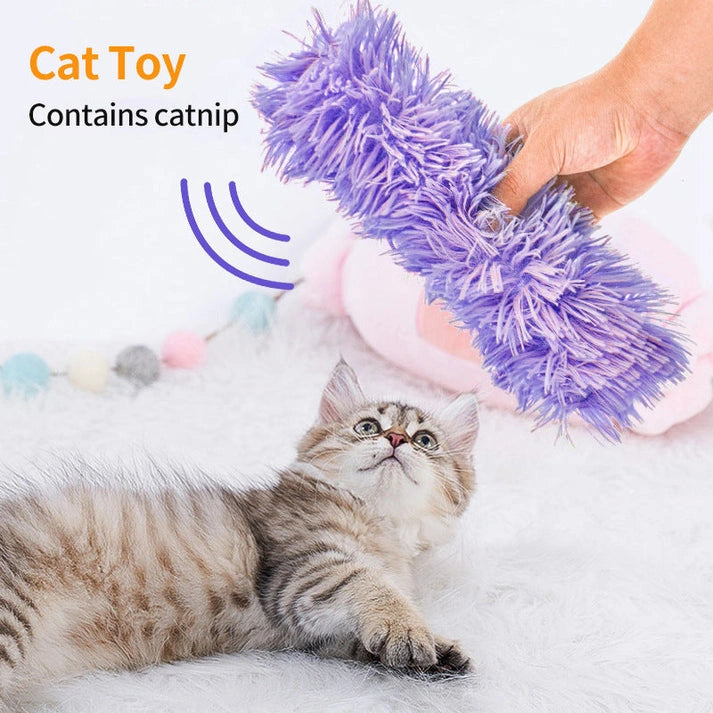 Aaponminimarket Plush Cat Chew Toy