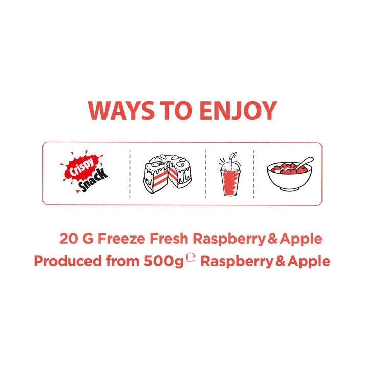 Aaponminimarket Pol’s Freeze Fresh - Raspberry & Apple Freeze-Dried Snacks 20g
