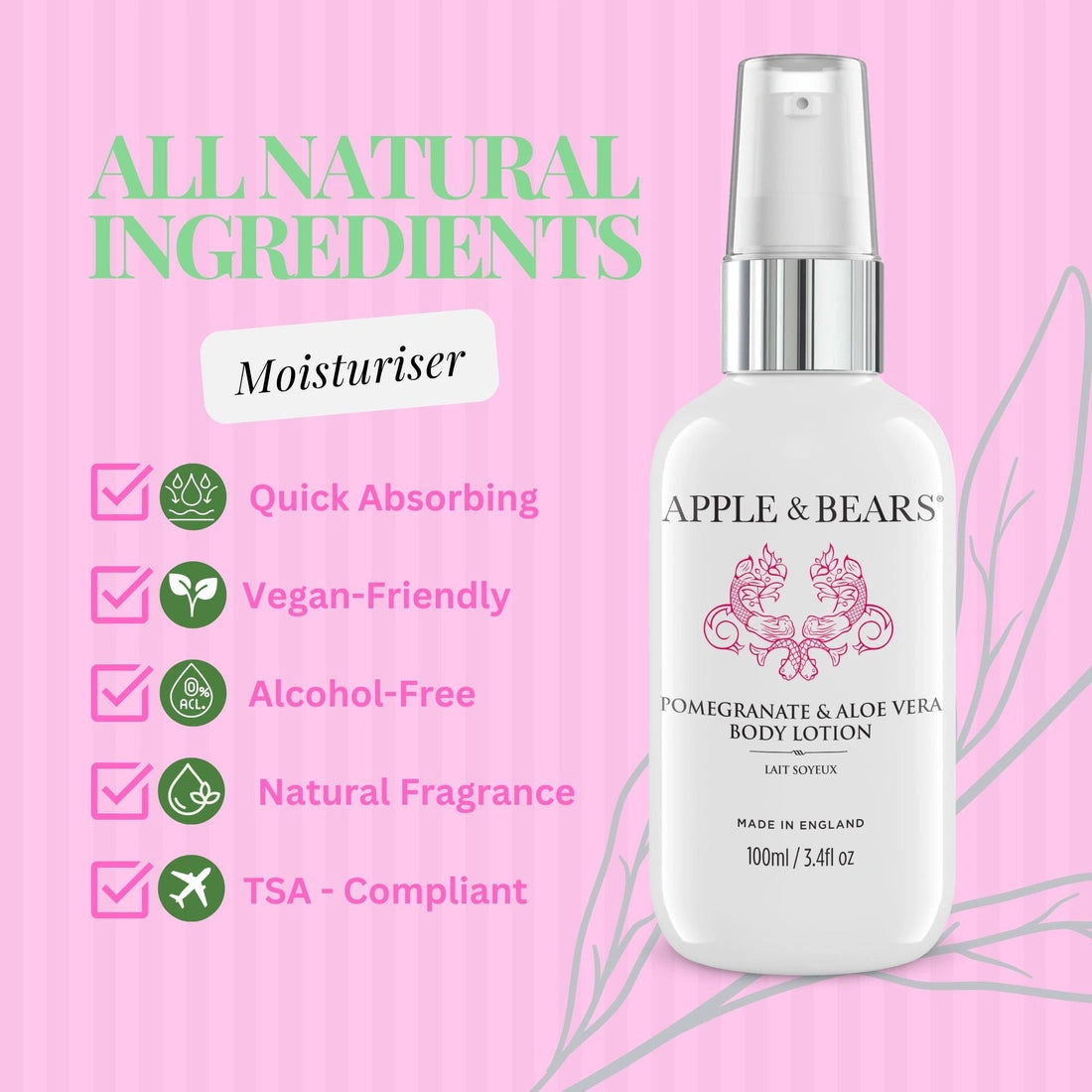 Aaponminimarket Pomegranate & Aloe Vera - Travel Set
