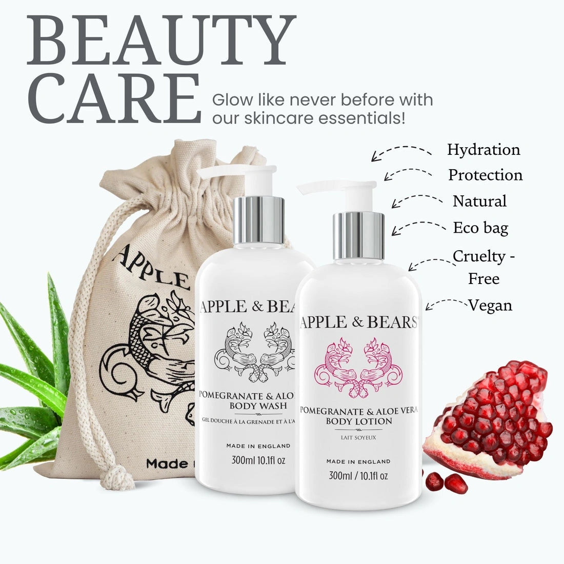 Aaponminimarket Pomegranate & Aloe Vera Gift Set 300ml