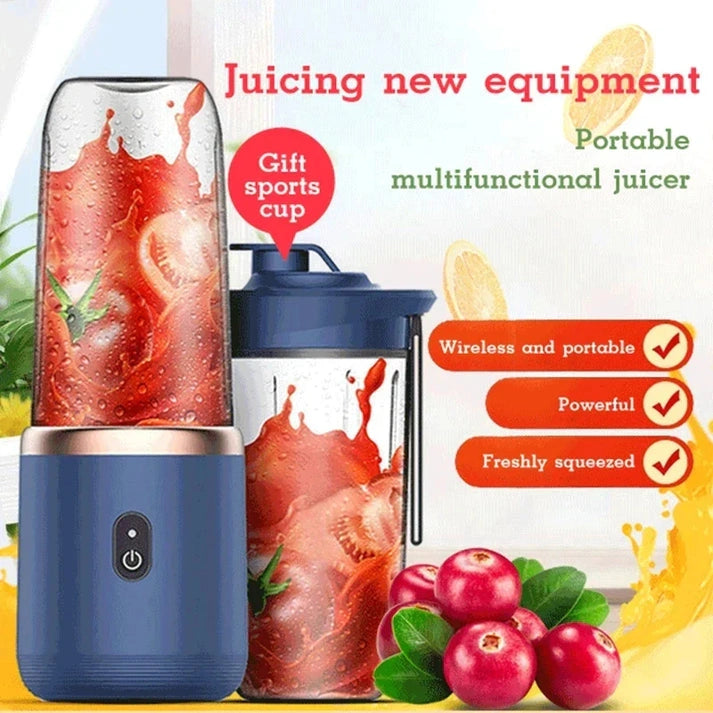 Aaponminimarket Portable Electric Fruit Juice Blender
