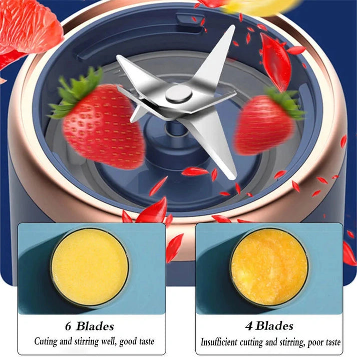 Aaponminimarket Portable Electric Fruit Juice Blender