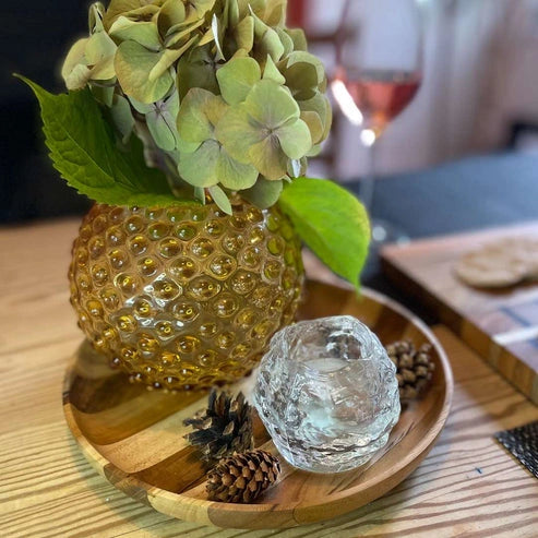 Aaponminimarket Premium Upcycled End Grain Wooden Serving Plate (2 Patterns)