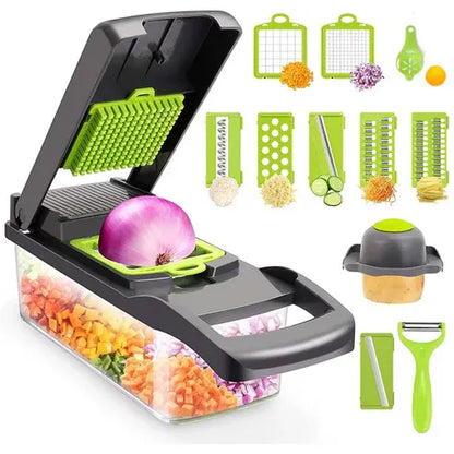 Aaponminimarket Pressed 14-piece Vegetable Cutter Kit