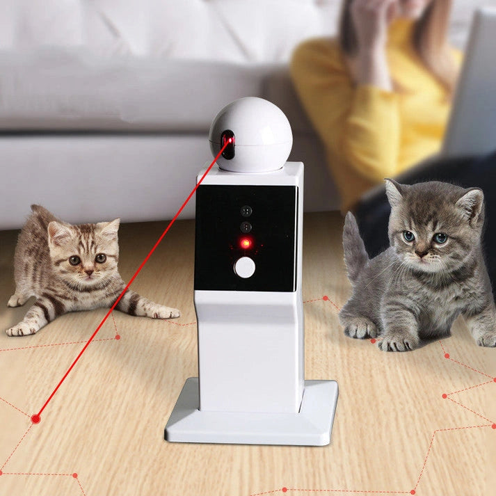 Aaponminimarket Robotic Cat Playmate with Interactive Smart Toys