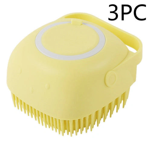 Aaponminimarket Silicone Pet Bath Massage Gloves Brush