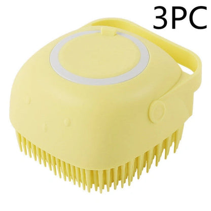 Aaponminimarket Silicone Pet Bath Massage Gloves Brush