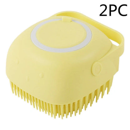 Aaponminimarket Silicone Pet Bath Massage Gloves Brush