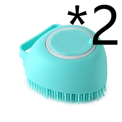 Aaponminimarket Silicone Pet Bath Massage Gloves Brush