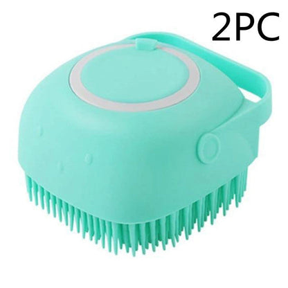 Aaponminimarket Silicone Pet Bath Massage Gloves Brush