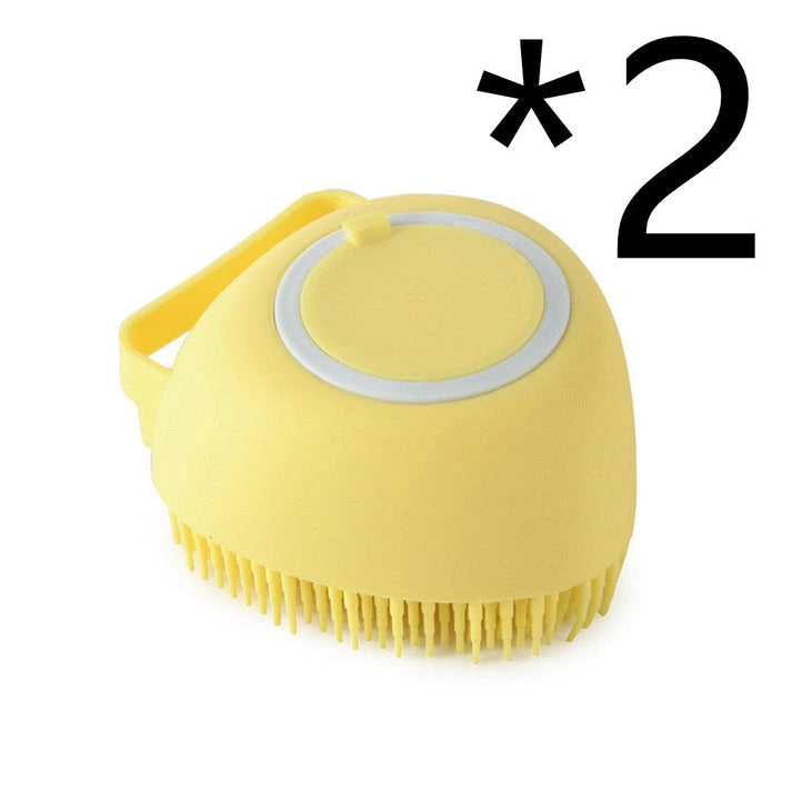 Aaponminimarket Silicone Pet Bath Massage Gloves Brush