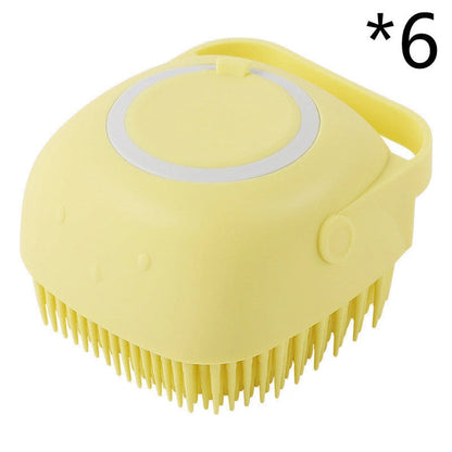 Aaponminimarket Silicone Pet Bath Massage Gloves Brush