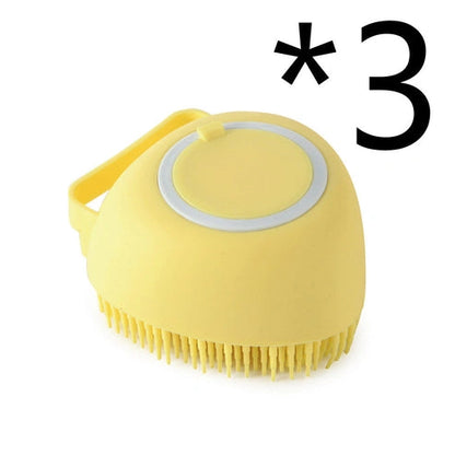 Aaponminimarket Silicone Pet Bath Massage Gloves Brush