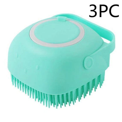 Aaponminimarket Silicone Pet Bath Massage Gloves Brush